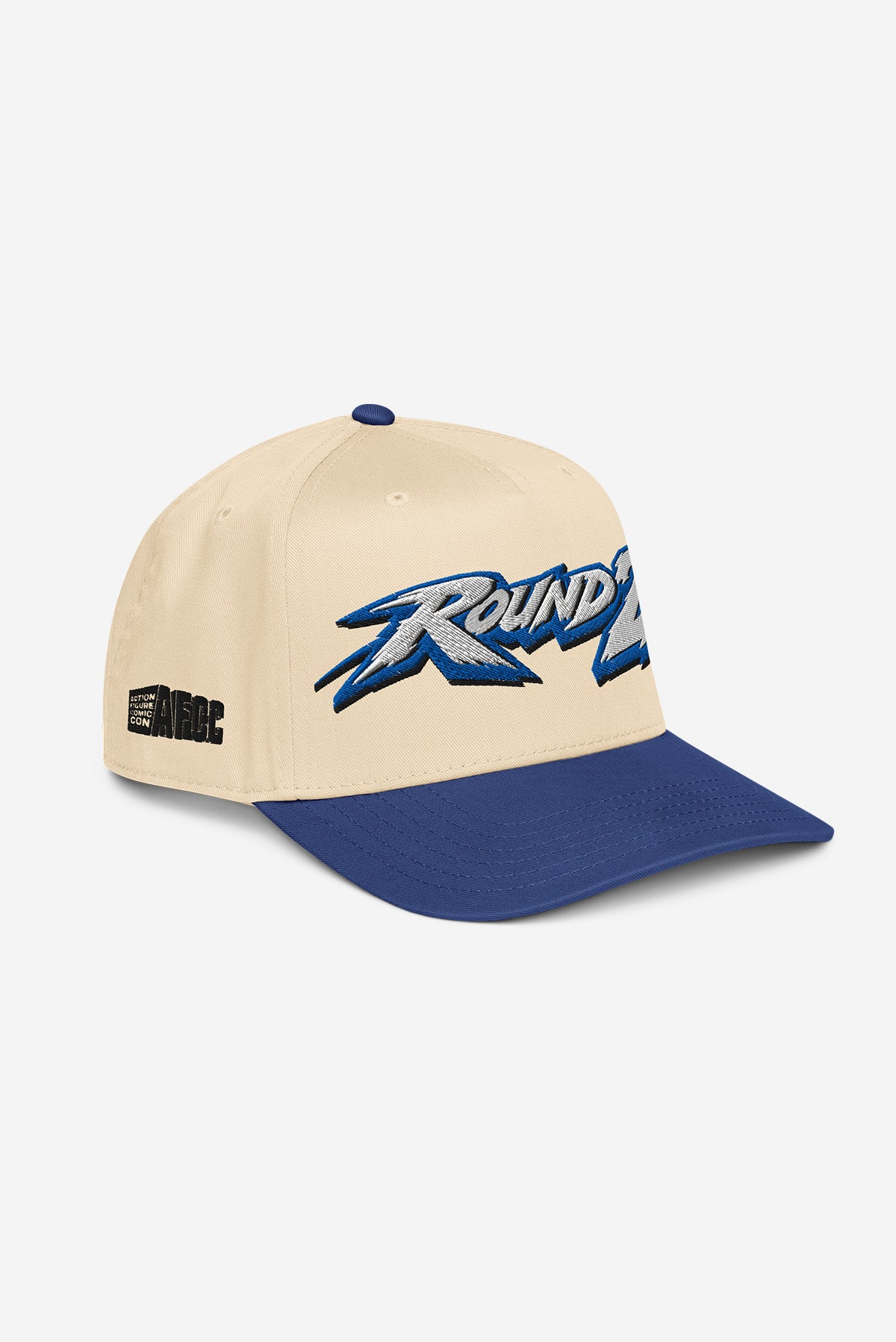 ROUND 2 - 5 panel Retro Cap (Blue/Cream)