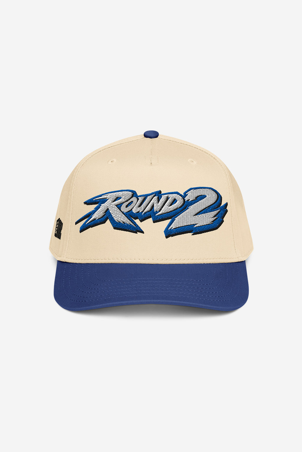 ROUND 2 - 5 panel Retro Cap (Blue/Cream)
