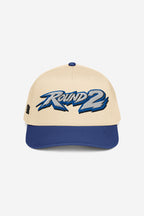 ROUND 2 - 5 panel Retro Cap (Blue/Cream)