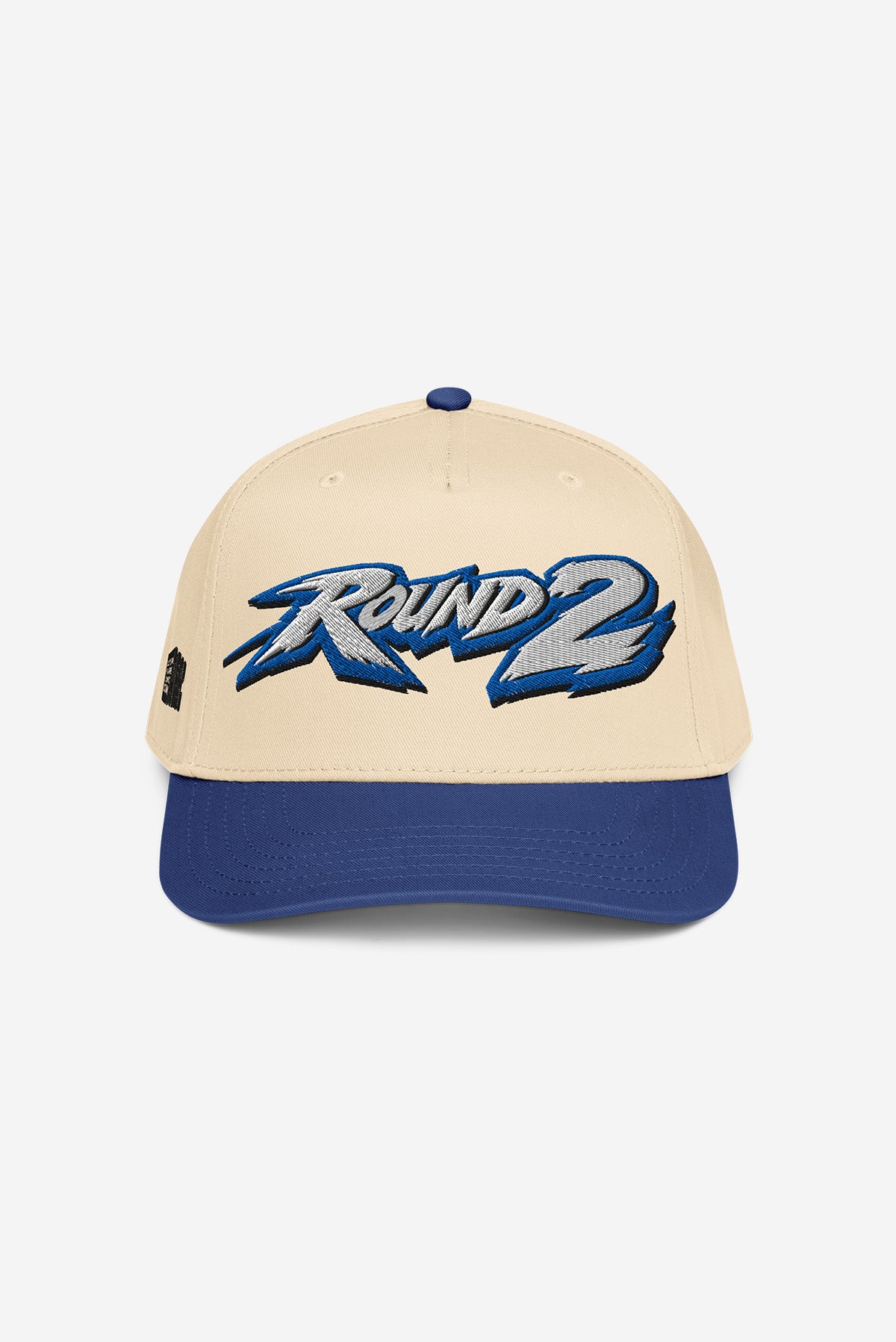 ROUND 2 - 5 panel Retro Cap (Blue/Cream)