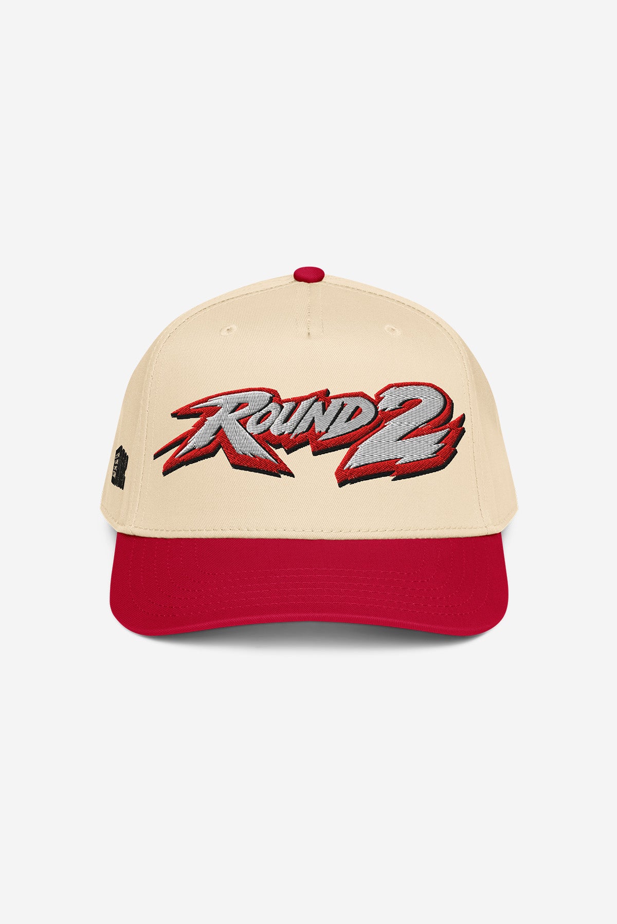 ROUND 2 - 5 panel Retro Cap (Red/Cream)