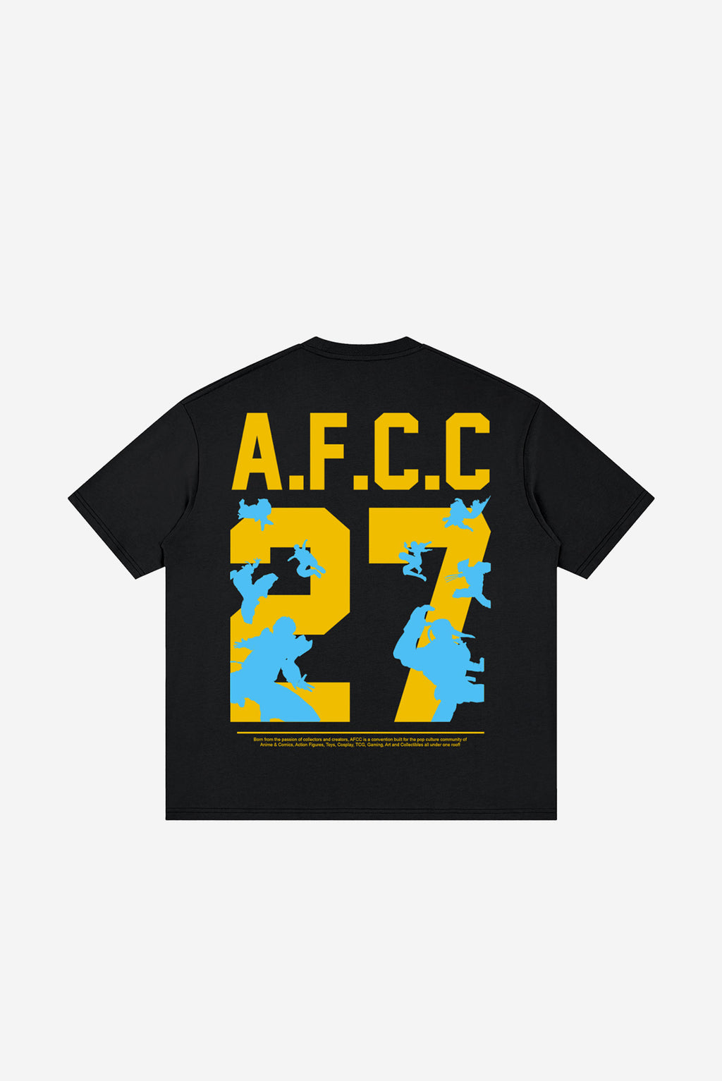 ROUND 2 - Loose Drop Shoulder T-Shirt (Black)