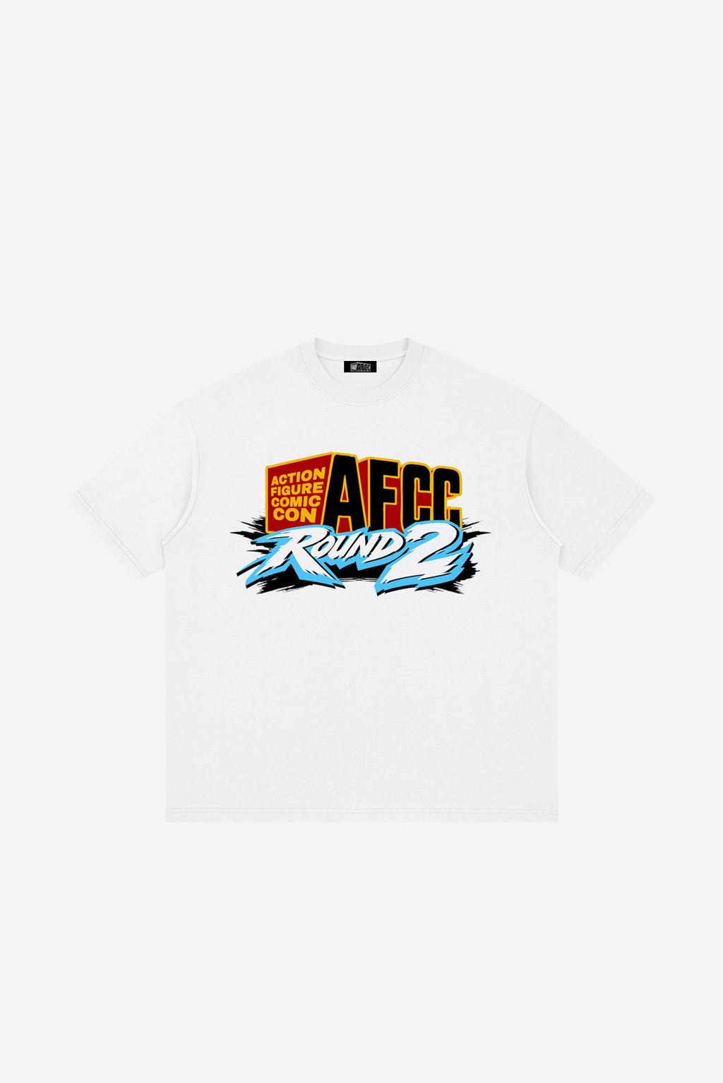 ROUND 2 - Loose Drop Shoulder T-Shirt (White)