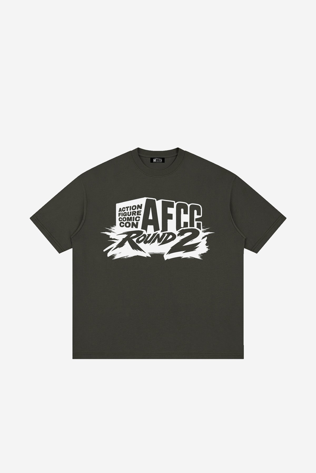 ROUND 2 - Loose Drop Shoulder T-Shirt (Dark Grey)