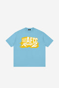 ROUND 2 - Loose Drop Shoulder T-Shirt (Medium Blue)