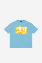 ROUND 2 - Loose Drop Shoulder T-Shirt (Medium Blue)