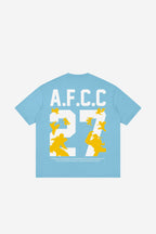 ROUND 2 - Loose Drop Shoulder T-Shirt (Medium Blue)