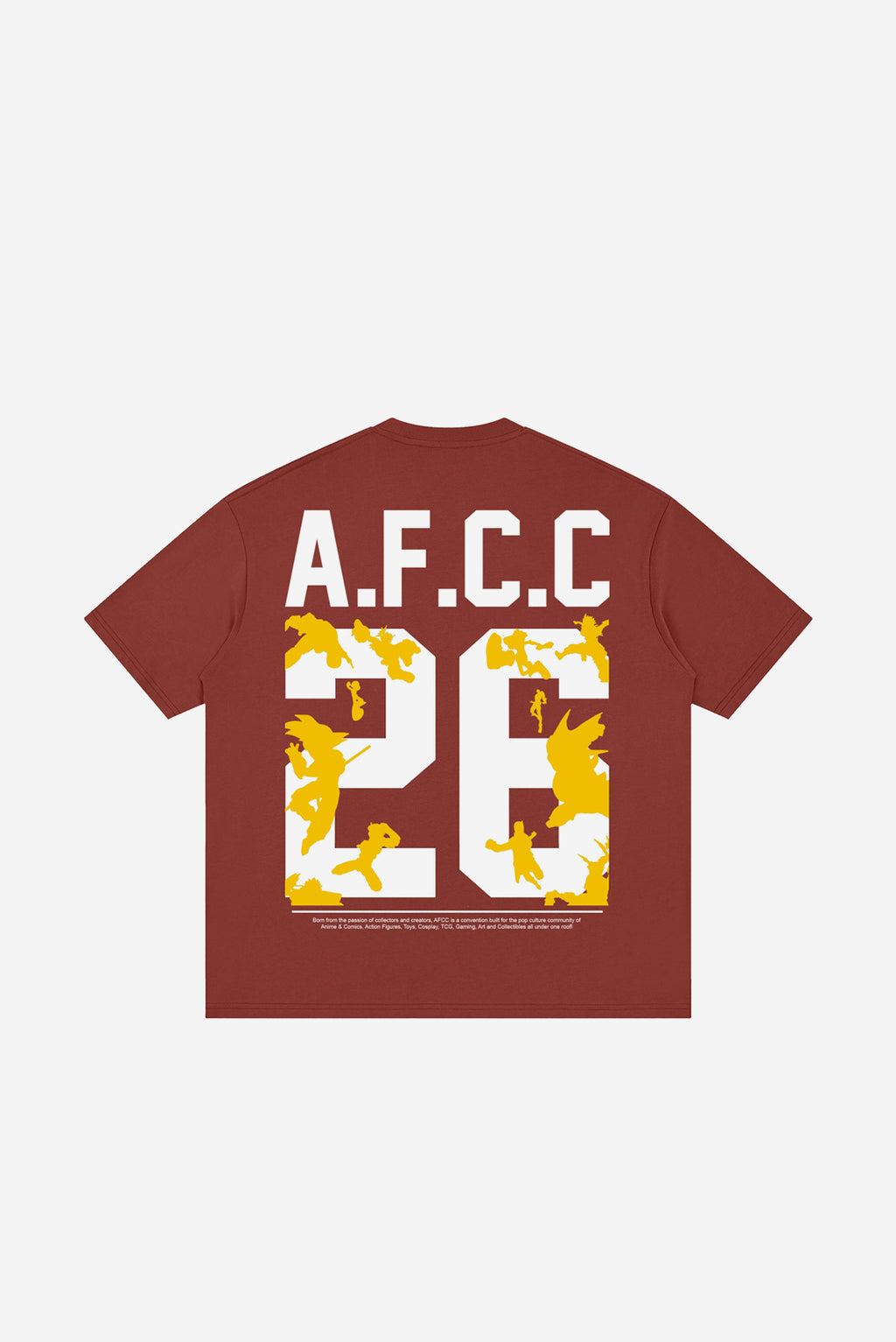 AFCC - Loose Drop Shoulder T-Shirt (Brick Red)