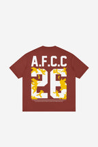 AFCC - Loose Drop Shoulder T-Shirt (Brick Red)
