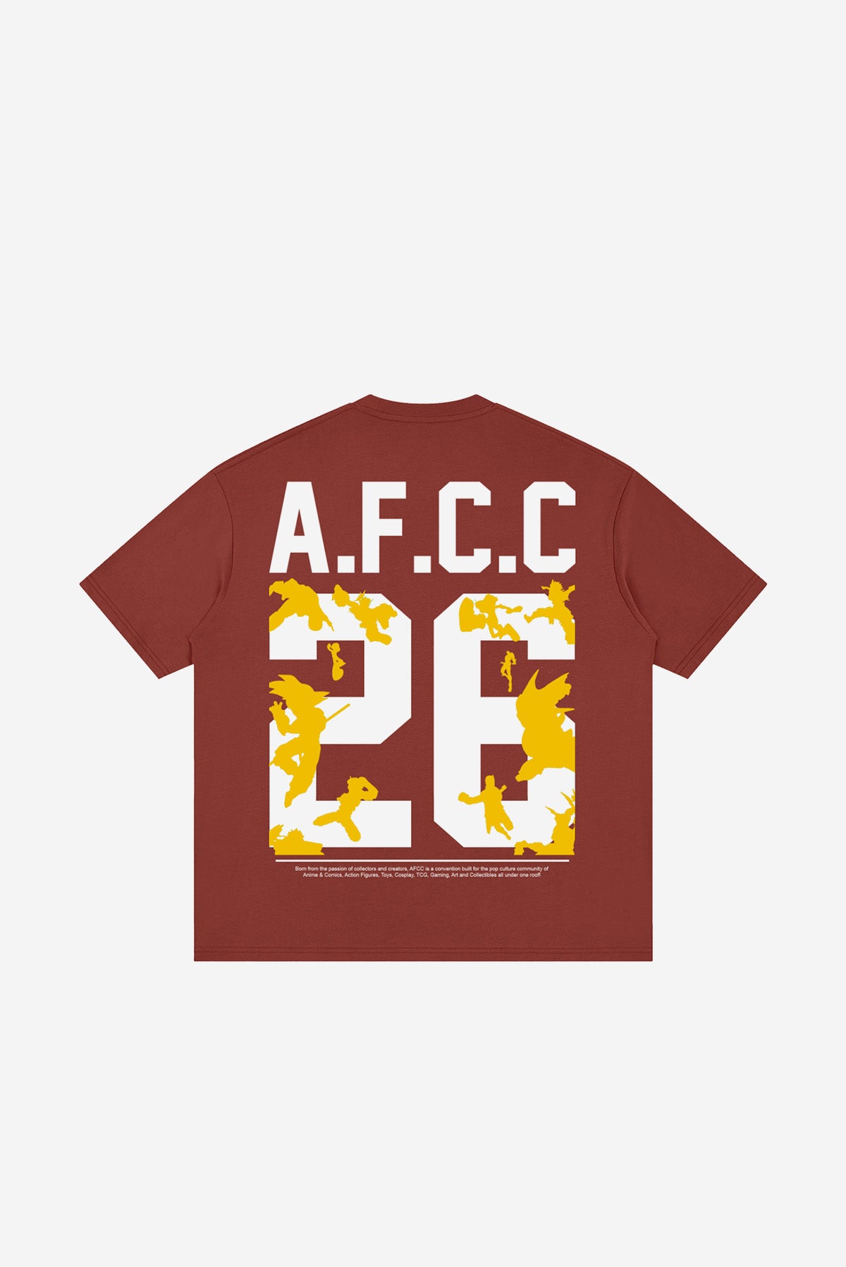AFCC - Loose Drop Shoulder T-Shirt (Brick Red)