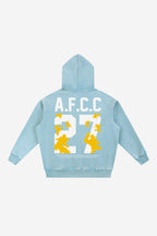 ROUND 2 - Snow Wash Fleece Oversize Hoodie (Baby Blue)