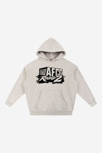 ROUND 2 - Snow Wash Fleece Oversize Hoodie (Cream)