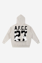 ROUND 2 - Snow Wash Fleece Oversize Hoodie (Cream)