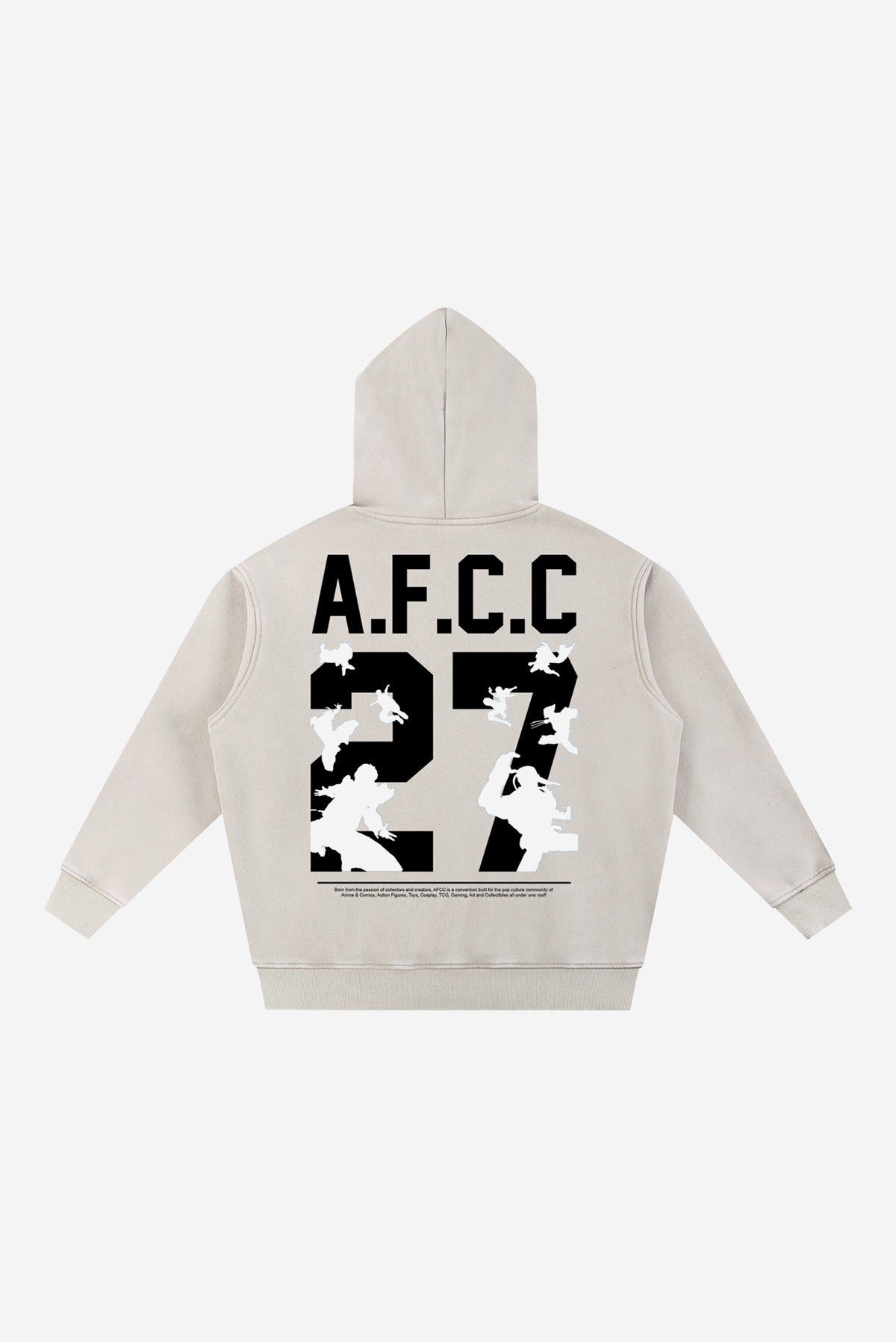 ROUND 2 - Snow Wash Fleece Oversize Hoodie (Cream)